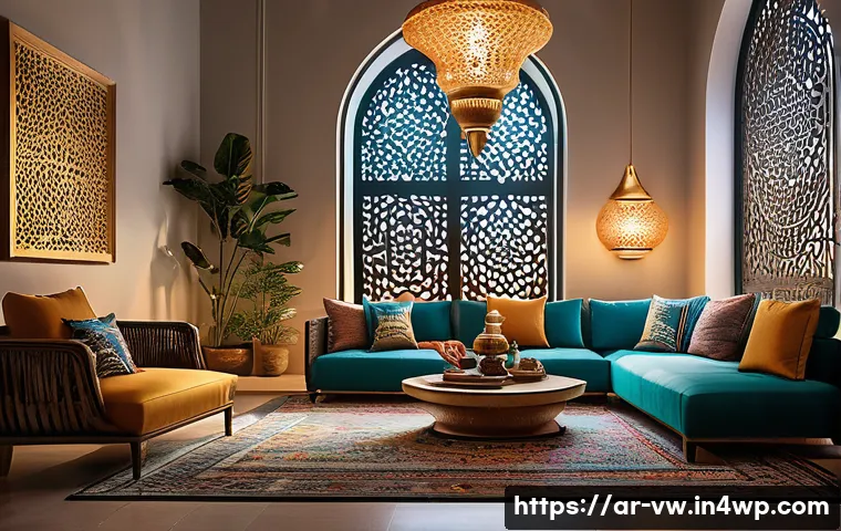 소비자 심리와 신제품 도입의 관계 - A vibrant marketing scene showcasing an Arab family gathered around a modern living room, warmly int...